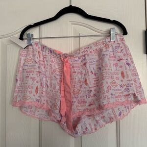 Victoria’s Secret Pink + Orange + Purple Summer Beach Pajama Shorts